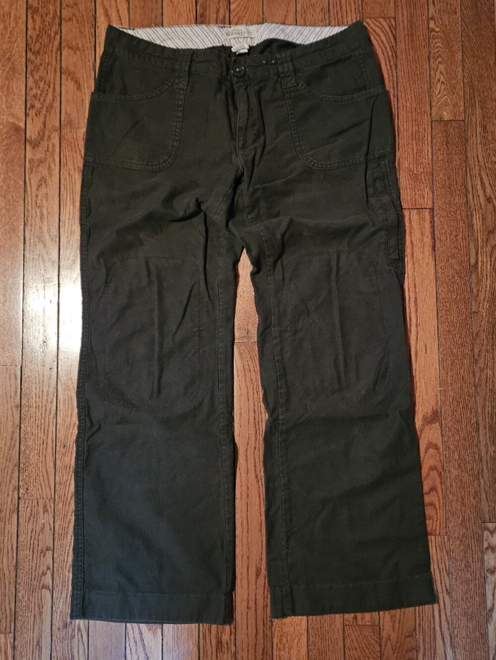 Old Navy Women's Olive Green Wide Leg Pants